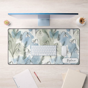 Fleur de perce-neige pastel subtil personnalisé