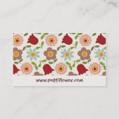 Fleur de Petti - crème - carte de visite (Dos)
