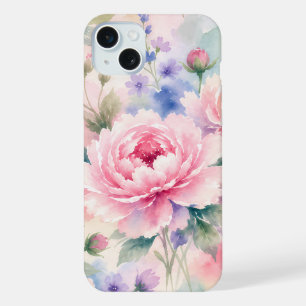 Fleur de pivoine à l'aquarelle