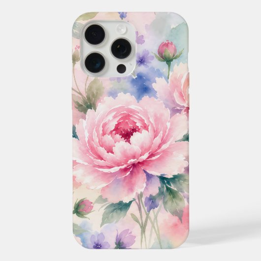 Fleur de pivoine aquarelle (Verso)