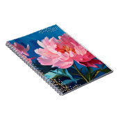 Fleur de pivoine | Journal carnet (Côté Droit)