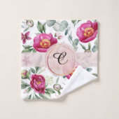 Fleur de pivoine sans soudure motif Jeu d'oreiller (Gant de toilette)