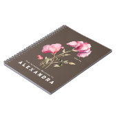Fleur de pois doux - Carnet Personnaliser (Côté gauche)