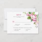 Fleur de pommier rose et blanc RSVP (Devant)