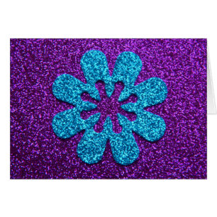Fleur de pourpre et de parties scintillantes