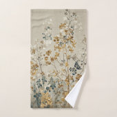 Fleur de prairie ambre (Serviette à main)