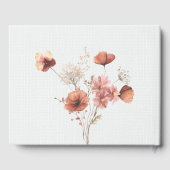 Fleur de prairie d'été Mariage Livre d'or (Verso)