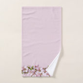 Fleur de printemps Arrière - plan rose le long des (Serviette à main)
