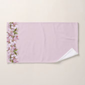 Fleur de printemps Arrière - plan rose le long des (Serviette à main)