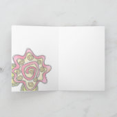 Fleur de printemps - Carte de voeux (Intérieur)