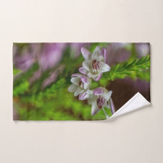 Fleur de printemps de Heather à feuillage persista (Serviette à main)