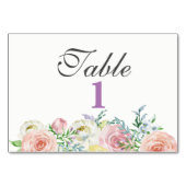 fleur de printemps recto verso, carte de table (Devant)