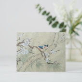 Fleur de prune au printemps - Feuille papier (Debout devant)