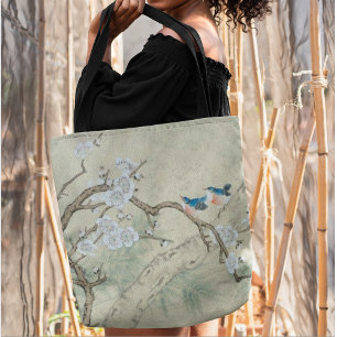 Fleur de prune dans le Sac fourre-tout de printemp