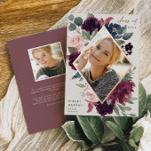 Fleur de prune | Faire-part d'obtention d'un diplô