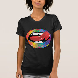 Fleur de Rainbow Licking Lips T-shirt