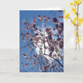 Fleur de ressort de carte de voeux de Loch Ness (Fleur jaune)