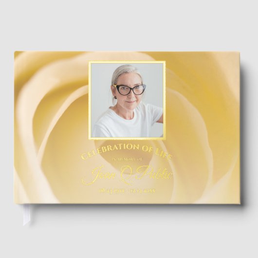 Fleur de rose blanche Célébration de la vie (Recto)