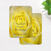 Fleur de rose jaune brillant faveur merci tag (Bureau)