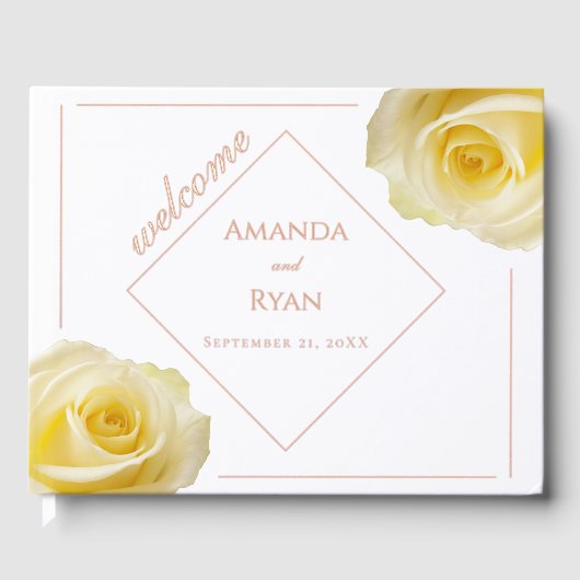 Fleur de rose jaune Mariage (Recto)