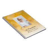 Fleur de rose jaune Pétales Funérailles Livre d'or (Côté Droit)