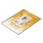 Fleur de rose jaune Pétales Funérailles Livre d'or (Côté gauche)