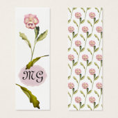 Fleur de sansy avec initiales (Devant & derrière)