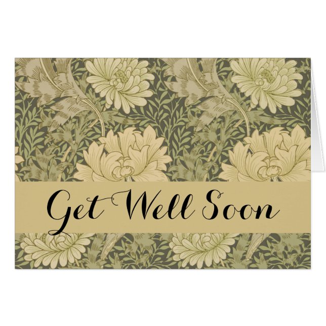 Fleur de Sauge Chrysanthème de William Morris (Devant horizontal)