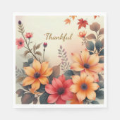 Fleur de serviettes en papier d'automne (Devant)