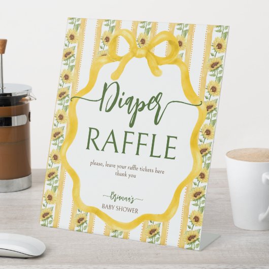 Fleur de soleil bébé en fleurs panneau de table bé (In SItu)