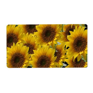 Fleur de soleil Étiquette