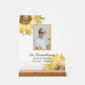 Fleur de soleil jaune Aquarelle Célébration de la  (Recto)