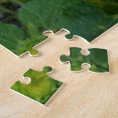 Fleur de soleil mouillée créative photo puzzle (Côté)