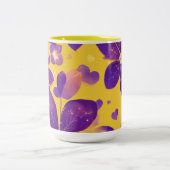 "Fleur de soleil : Mug à deux tons avec violet vif (Centre)