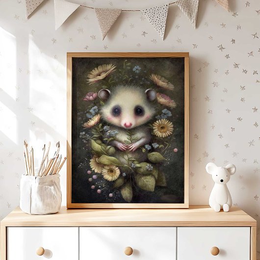 Fleur de soleil Possum | Impression murale Possum