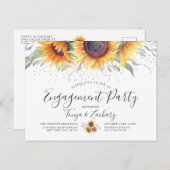 Fleur de soleil printanière | Invitation du groupe (Devant / Derrière)