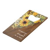 Fleur de soleil rustique mariage en bois Favoriser (Devant Angle)