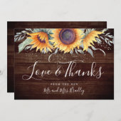 Fleur de soleil rustique | MERCI (Devant / Derrière)