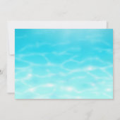 Fleur de Starfish Luau Invitation de fête d'annive (Dos)