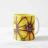 Fleur de Sun et tasse 1 d'amis (Devant droit)