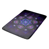 Fleur de tapis de bain de mandala de la vie (Angle)