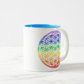 Fleur de tasse à deux tons de la vie (Devant droit)