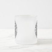 Fleur de tasse en verre givré de la vie (Centre)