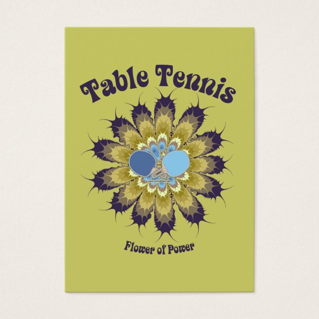Fleur de tennis de table du pouvoir (Devant)