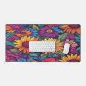 Fleur de tournesol - Mat de bureau (Clavier et souris)
