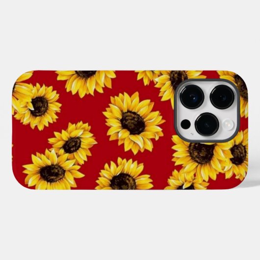 Fleur de tournesol pour iPhone 14 Pro Max Coques (Verso (horizontal))