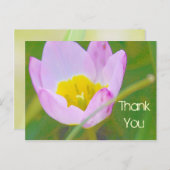 fleur de tulipe merci carte blanche (Devant / Derrière)