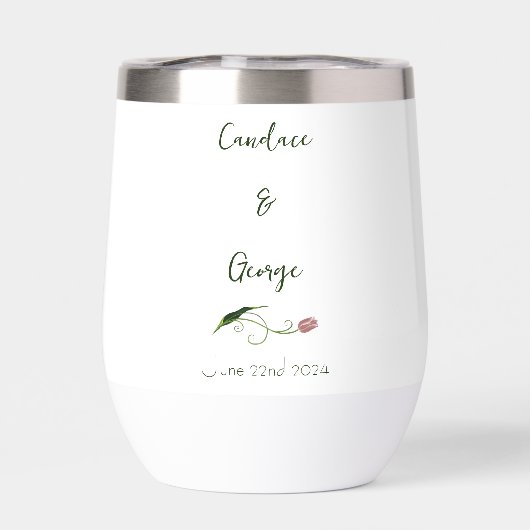 Fleur de tulipe rose (Arrière)