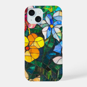 Fleur de verre coloré Design floral coloré