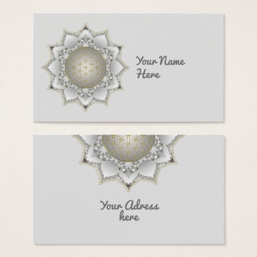 Fleur De Vie - Blossoms Mandala 1 (Devant & derrière)